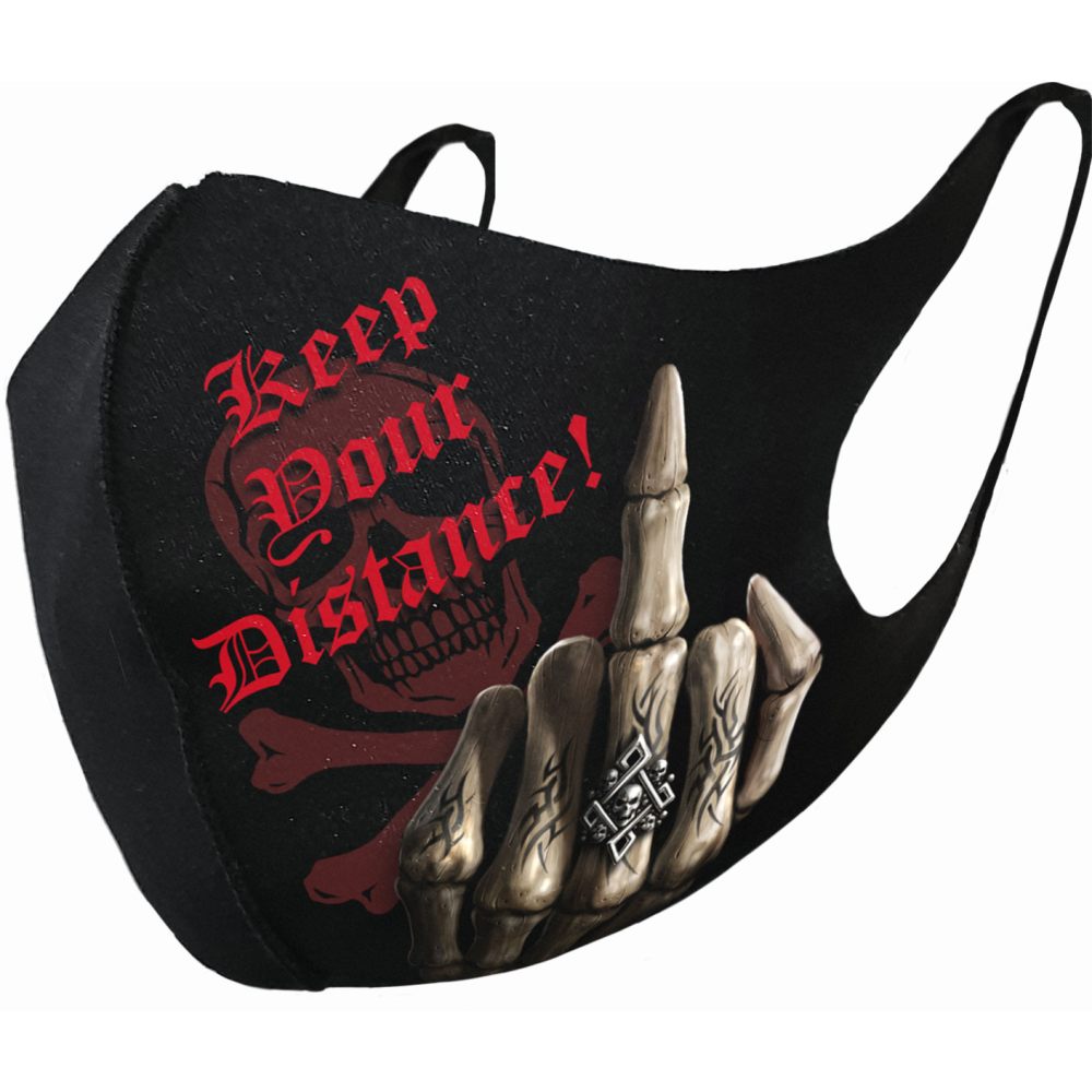 Spiral - KEEP YOUR DISTANCE Face mask - Face mask - Black